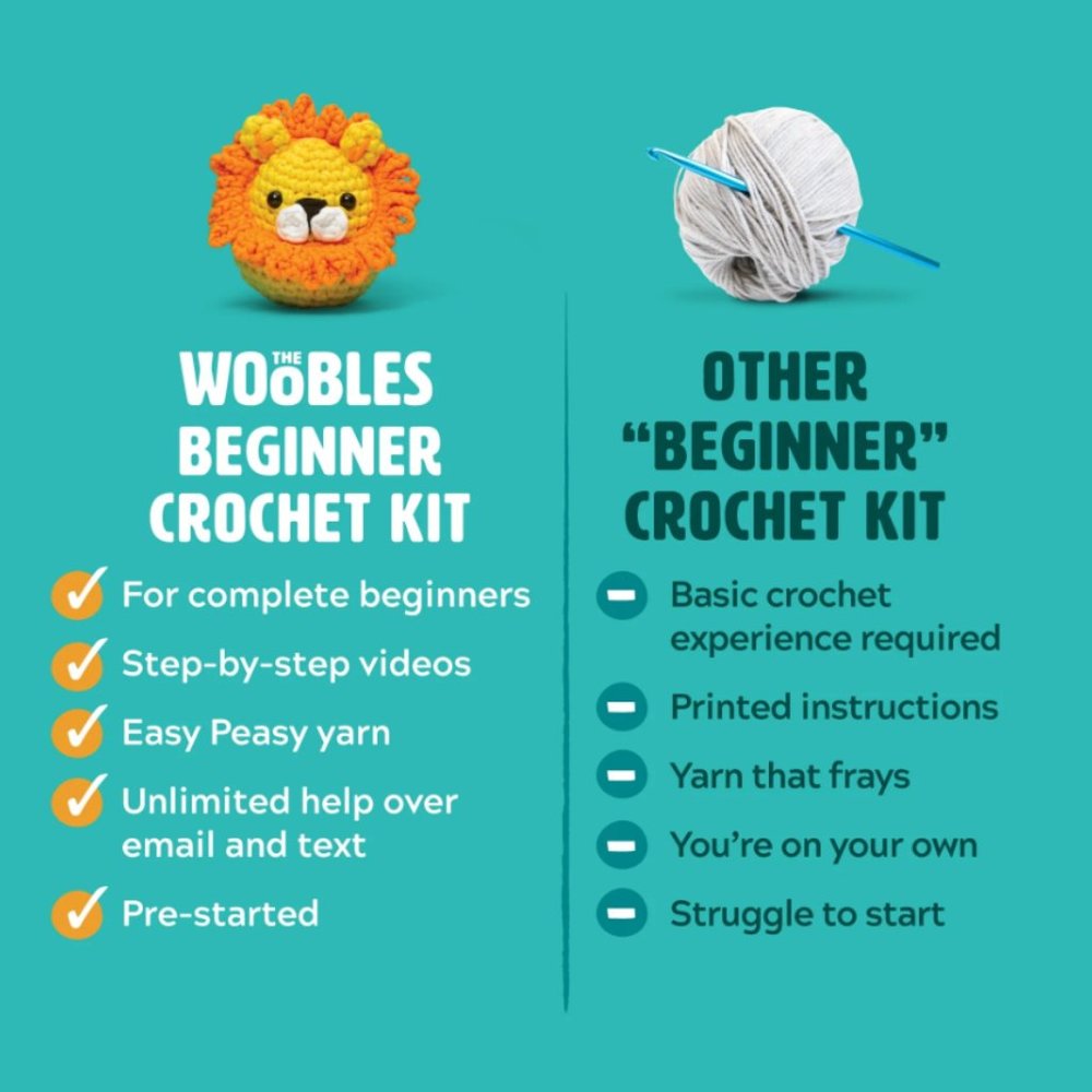 Fred the Dinosaur Beginner Crochet Kit - Picture 10 of 14
